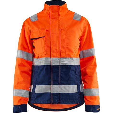 Veste de travail haute visibilité femme Blaklader Classe 2 Orange / Marine S (1/2)