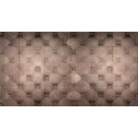 Papier peint panoramique motif géométrique Tapisserie panoramique rose effet matelassé Papiers peints panoramique original pour bureau (1/3)