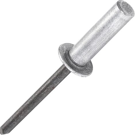 Rivets Aveugles à Extrémité Fermée de 50 pièces, Ø4.8x10mm - Tête de Dôme en Aluminium Avec Mandrin en Acier, Rivets Pop Scellés (1/5)