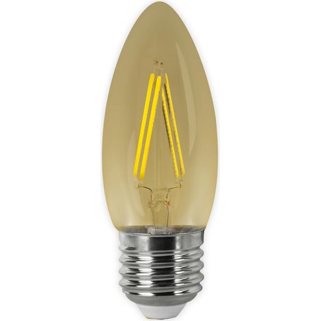 Bombilla LED Filamento Vintage Vela E27 4W Matel (1/4)