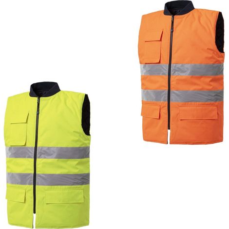 Gilet da lavoro alta visibilità Rossini Jim reversibile - XL - Giallo