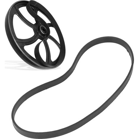 Anneaux en caoutchouc antidérapants et antibruit pour roues de scie à ruban, 12 mm de large et 3 mm d'épaisseur, adaptés aux roues de scie à ruban de 10 pouces. (1/5)