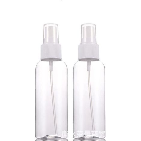 Lot de 2 Flacon Spray Vide 50ml Flacon Vaporisateur en Plastique Rechargeable pour Jardinage Nettoyage Désinfecter