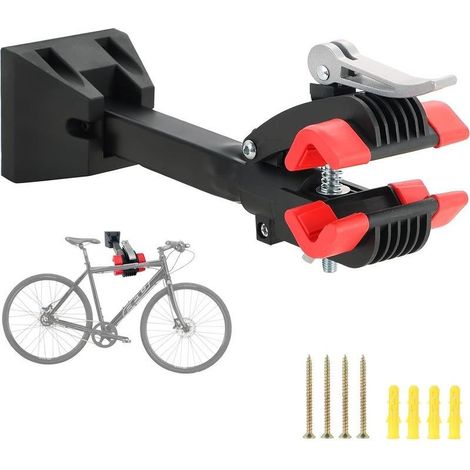 Support mural pour vélo – Support d’entretien pliable, robuste avec pince réglable, compatible tous types de vélos (1/5)