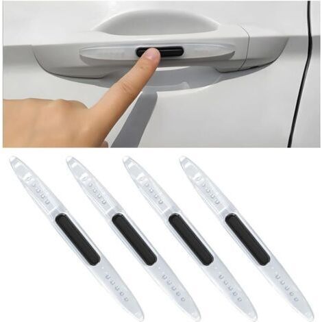 4 Pièces Voiture Bandes Anti Collision, Bande Protection Anti-Frottement Pare-Chocs, Anti-Collision Barre De Protection Auto, Protection De Porte De Voiture avec Antistatique(Transparent) (1/4)