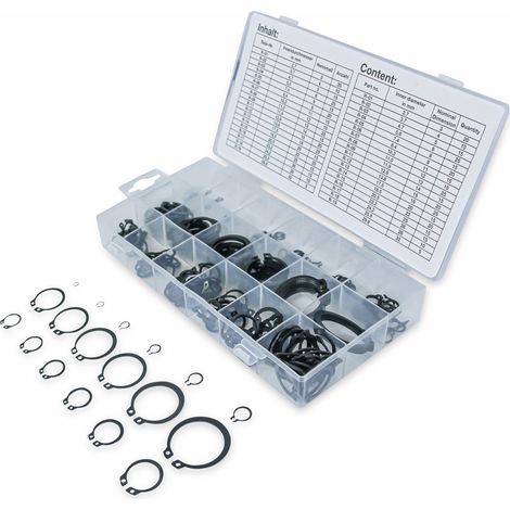 BGS Außen-Seegerring-Sortiment (Sprengringe) Ø 3 - 32 mm 300tlg. - 8046
