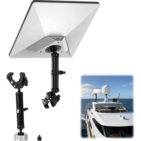 Support Ajustable a 360 Degres Kit De Montage Mural Et Poteau avec Adaptateur De Tuyau pour Antenne Satellite Internet Mini Et Standard V3 Accessoires Complets (1/5)
