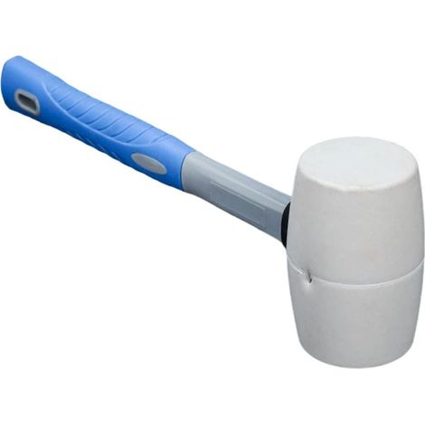 Maillet en caoutchouc portatif de 535 g, adapté à la pose de parquets et de carrelages. (1/4)