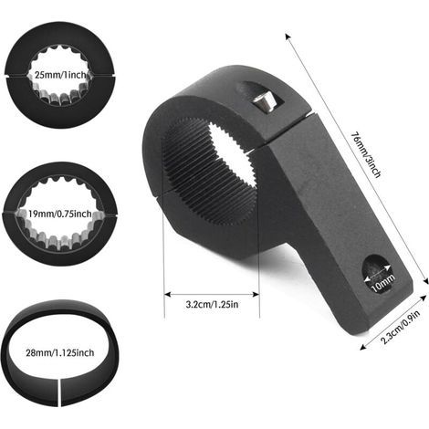 Support de lampe de travail 19-32mm, support de pince universel pour moto, 4x4, ATV, UTV, camion, bateau, galerie de toit (0.75 \ (1/4)