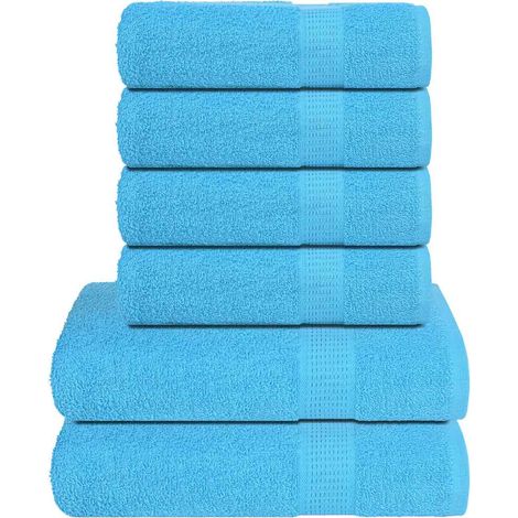 6-tlg. Handtuch-Set FROGN Türkis 360 g/m² (1/5)