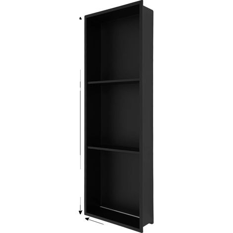 Niche de Douche, Design à Trois Niveaux, Acier Inoxydable Moderne, 36in (1/2)
