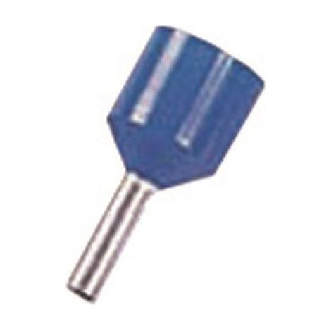 Intercable Aderendhülse ICIAE28K kurzschlusssicher 2,5qmm 8mm blau 100 Stk (1/2)