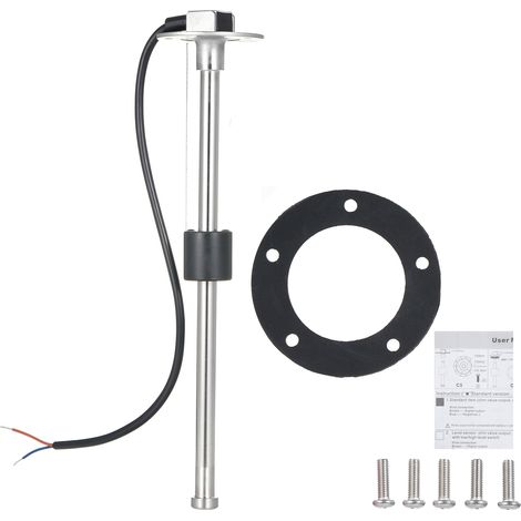 Ej.Life Kraftstoffstandsensor, Wasserstandssensor für Marineboote, 5 Löcher, Edelstahleinheit 240–33 Ohm, für Boote, Autos, LKWs, Wohnmobile (229 mm) (1/5)