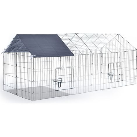 Recinto de acero galvanizado para animales pequeños