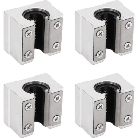 4 blocs coulissants linéaires en aluminium SBR10UU pour machines-outils CNC