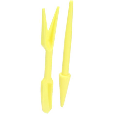 20 Ensembles Planteur de Graines Miniature, Extrêmement Pratique et Portable pour Semis Légumes - Jaune