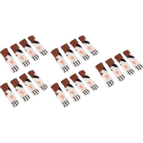 20 pièces pattes de chat antidérapantes pour pieds de meuble, protection sol renforcée pour chaises et tables, diamètre 7-18 cm (1/5)