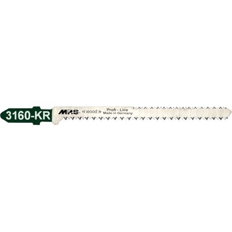 MPS 3160-KR Stichsägeblatt, gebogener Schnitt, 17-19 Zähne pro Zoll, Chrom-Vanadium-Stahl
