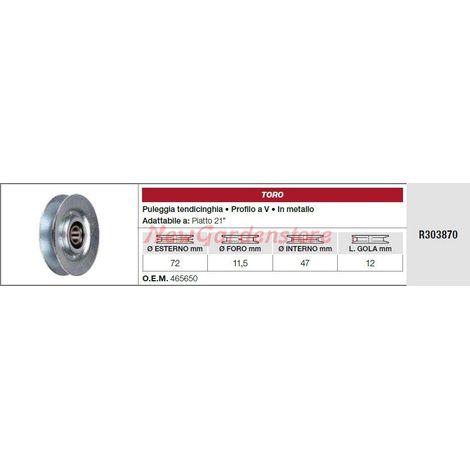 Puleggia tendicinghia TORO trattorino rasaerba tagliaerba piatto 21' R303870