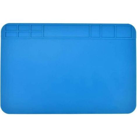 Tapis de Travail en Silicone, Tapis à Souder En Silicone, Tapis de Réparation en Silicone pour la Réparation de Circuits Imprimés, 30 x 20cm (1/4)
