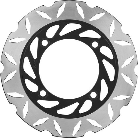 GARRYFIZH Disque de frein, 24 cm de diamètre, noir et argent, acier inoxydable 402, épaisseur 4 mm, pour moto NSS250 Forza 2005-2008. (1/5)