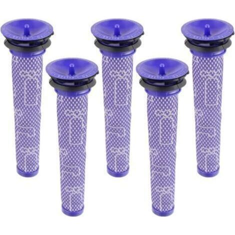 5 Packs Filtre pour Dyson,Remplace Filtres pour Dyson V7 V8 V6 aspirateur, DC58 DC59 DC62 DC74 Pré-filtres (1/5)