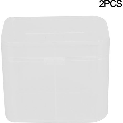 Nouvelle boîte de rangement pour serviettes à ongles et boîte de rangement pour cotons, lot de 2 avec double compartiment indépendant (1/5)