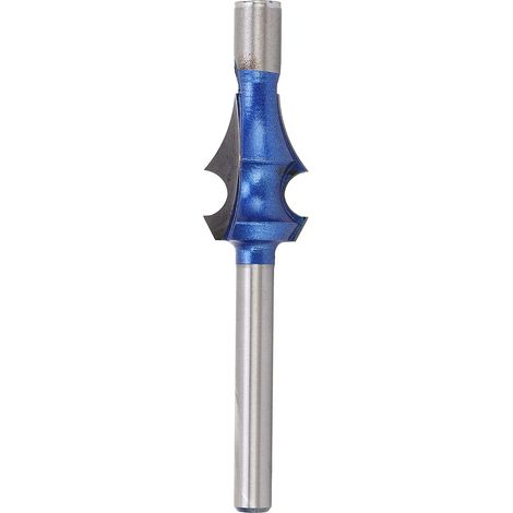 Aufwärts schneidender, spiralförmiger Bündigfräser 1/4xR4, stabiler Lauf, 1/4"-Schaft, Holzfräser, Fräswerkzeug