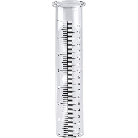 Pluviomètre – outil de mesure de la pluie – tube en verre de 21 cm – 8" (1/5)