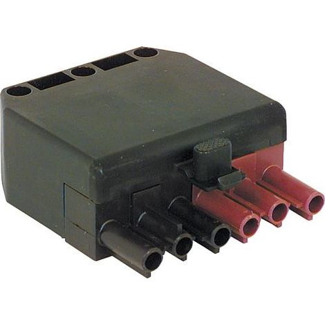 Prise 6 poles noir/marron systeme Wieland BG