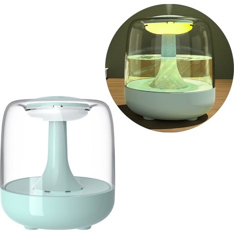 Humidificateur 440ml Silencieux Grande Capacité 7 Couleurs Arrêt Auto USB Diffusion d'Arôme pour Maison Chambre Vert (1/5)