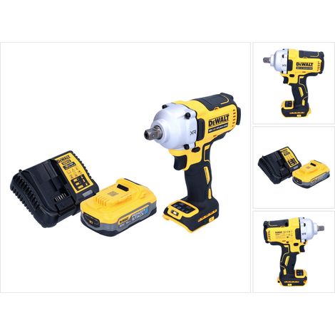 DeWalt DCF 892 H1 Clé à choc sans fil 18 V 812 Nm 1/2" Brushless + 1x batterie Powerstack 5,0 Ah + chargeur (1/5)