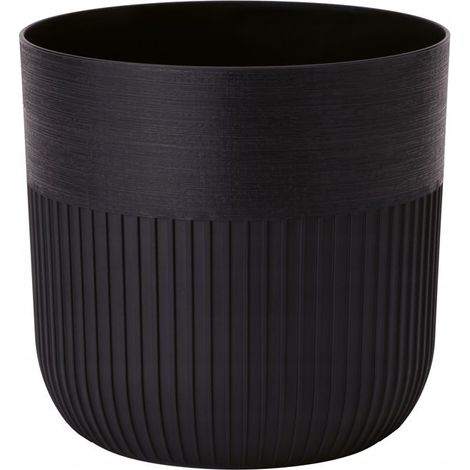 Luca Petit 14 Vaso da fiori Nero intenso FORM-PLASTIC