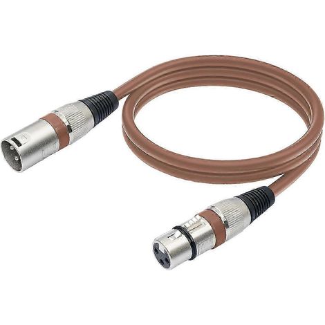 Câble microphone XLR coloré de 3 m, connecteurs mâle et femelle XLR, rallonge symétrique. (1/4)