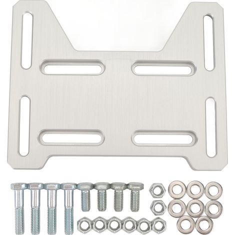 Plaque d'adaptation de support moteur réglable pour mini-moto Coleman CT100U CC100X 79cc-100cc (argent) (1/5)