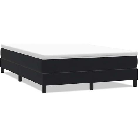 Maison Exclusive - Giroletto a Molle senza Materasso Nero 140x210 cm in Velluto