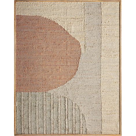 Déco murale Boho en tons de marron éco-chic - Marron bohème naturel textile et bois (1/5)