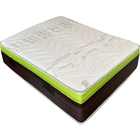 MATERASSO 1 PIAZZA E MEZZA TRIO BAMBOO 120X190XH27 (1/3)