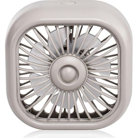 Ventilateur pour grille d'aération de voiture, 3 vitesses de vent, alimenté par USB, fonctionnement silencieux, portable (kaki) (1/2)