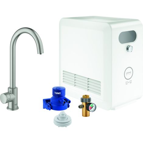 Set monomando de fregadero Grohe Blue Professional Mono, 153 mm (1/4)