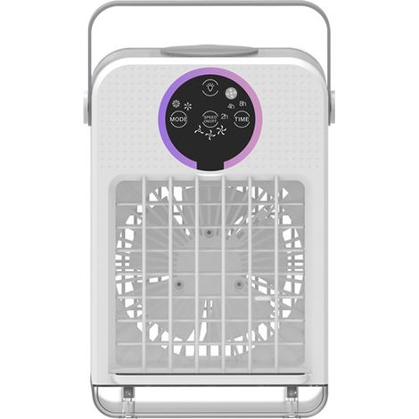Portable air humidifier, mini desktop air cooler, 700ml water tank, small water cooling fan (1/5)