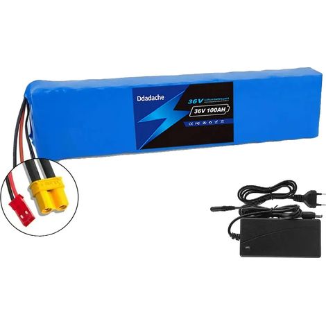 Batterie, capacité 100Ah, compatibilité 36V, XT30-JST (1/2)