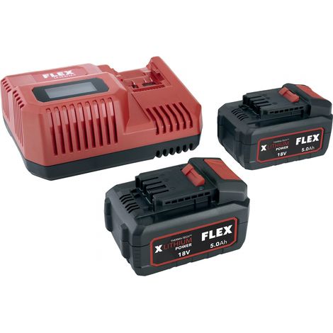 Kit de démarrage sans fil Flex P-Set 22 Q, 2x 2,5 Ah/ 18 V + chargeur