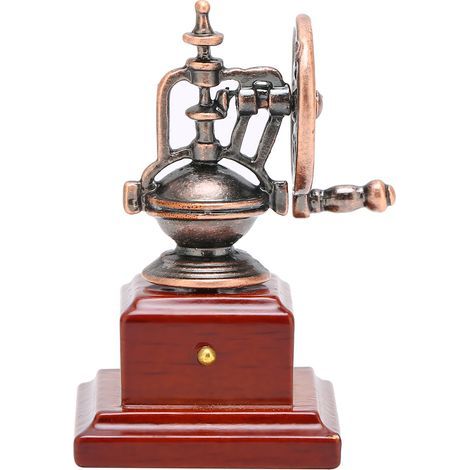 Miniature Cafetière Métal 1:12 pour Maison de Poupée, Accessoire Cuisine Vintage Laiton Antique (1/5)