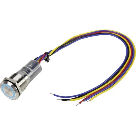 TRU COMPONENTS 1303047 LAS1-GQ-11E/B/230V/IP67 Vandalismusgeschützter Drucktaster 250 V/AC 3 A 1 x A