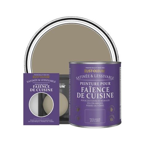 Peinture pour Faïence de Cuisine, Finition Satinée - Café Deluxe (1/2)