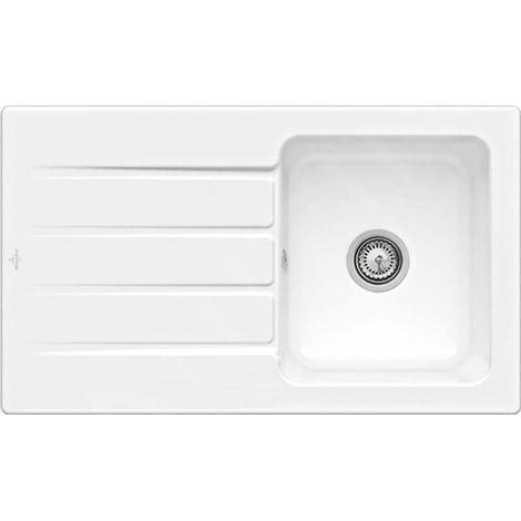 Villeroy & Boch Architectura - Évier en céramique 860x510 mm avec vidage, CeramicPlus, blanc alpin 335001R1 (1/4)