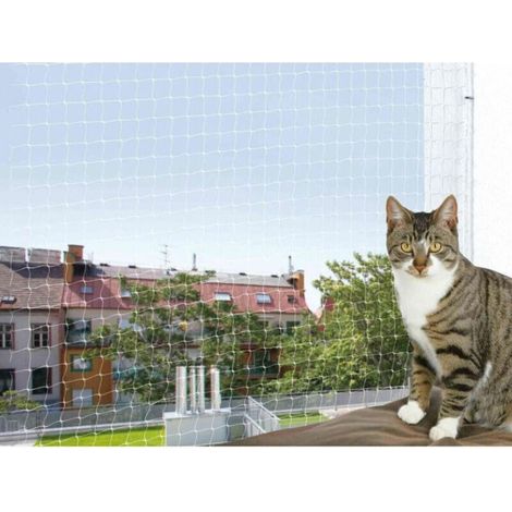Transparentes Schutznetz für Katzen, 4 x 3 m (1/4)