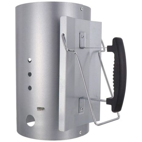 Accendino rapido e compatto con due maniglie, ideale per griglie a carbone e bricchette.