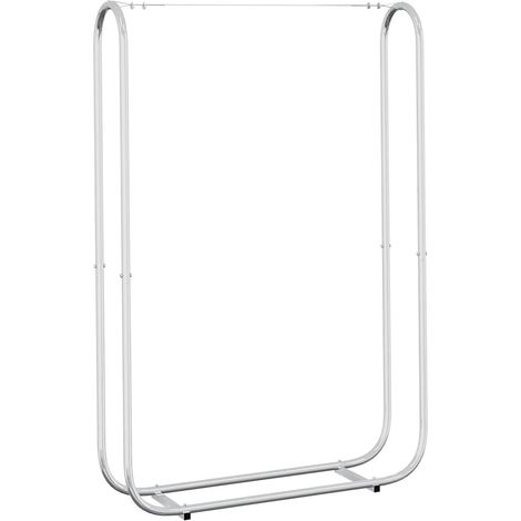 Maison Exclusive - Rastrelliera per Legna 100x25x150 cm in Acciaio Zincato (1/5)